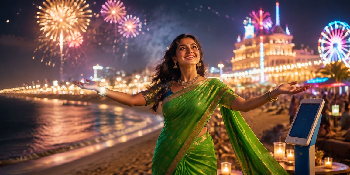 Mobile UPI payment being executed securely by an Indian user