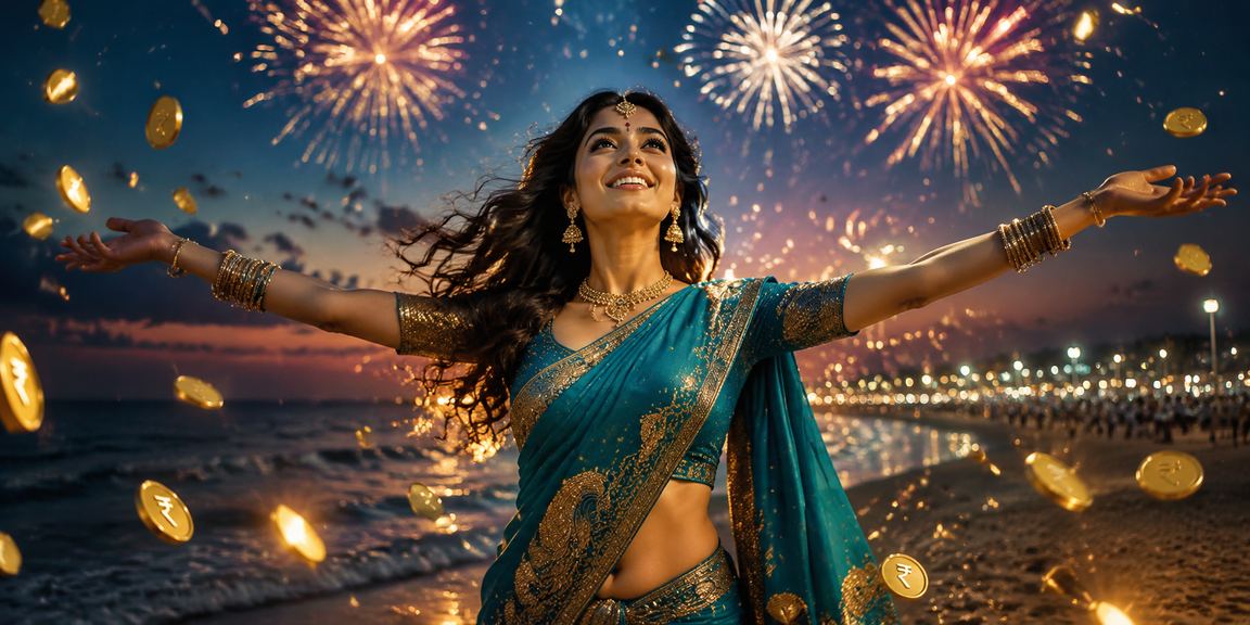Player enjoying Teen Patti game at online casino table